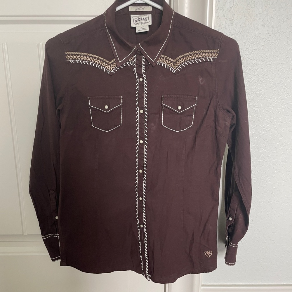 Ariat Brown Western Shirt